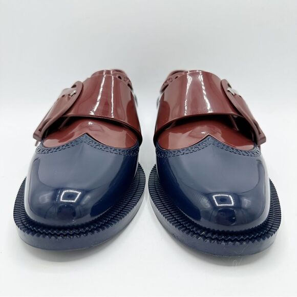 MELISSA‎ BROGUE SPECIAL WOMENS JELLY OXFORDS Red Blue Sz 7 PVC - Picture 5 of 13